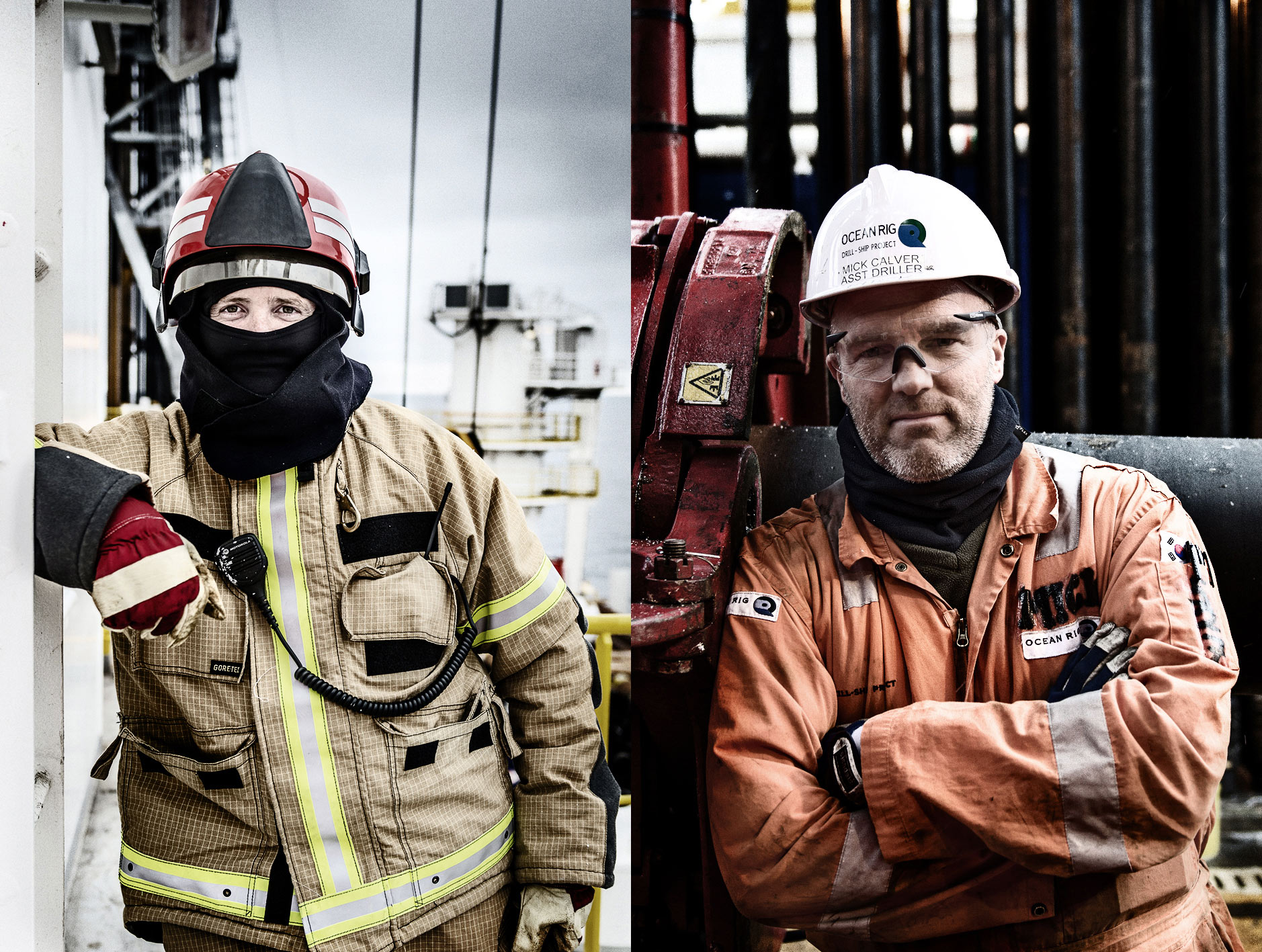 Greenland Offshore Portraits of oil rig workers