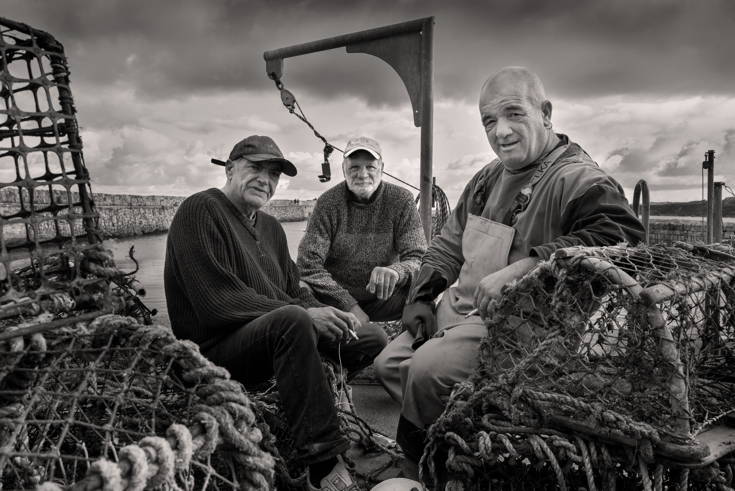 Portrait of Fishermen at St. Andrews Harbour