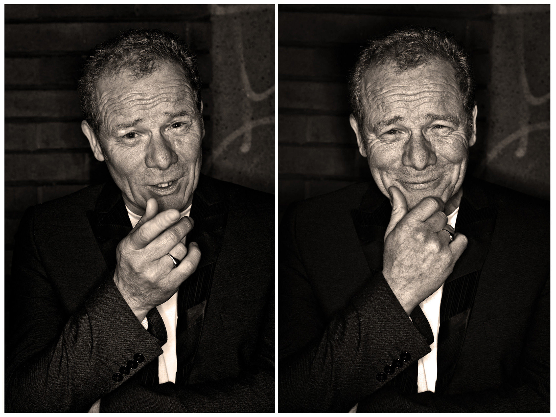 Scottish Actor Peter Mullan portrait by Chris Close Photography at The Glasgow Film Theatre